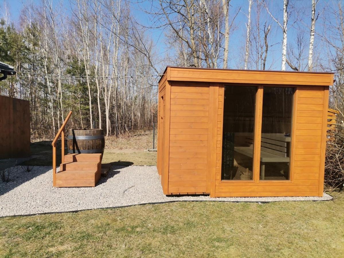 Dziki Zakatek Piskornia Dom Z Sauna Ngoại thất bức ảnh
